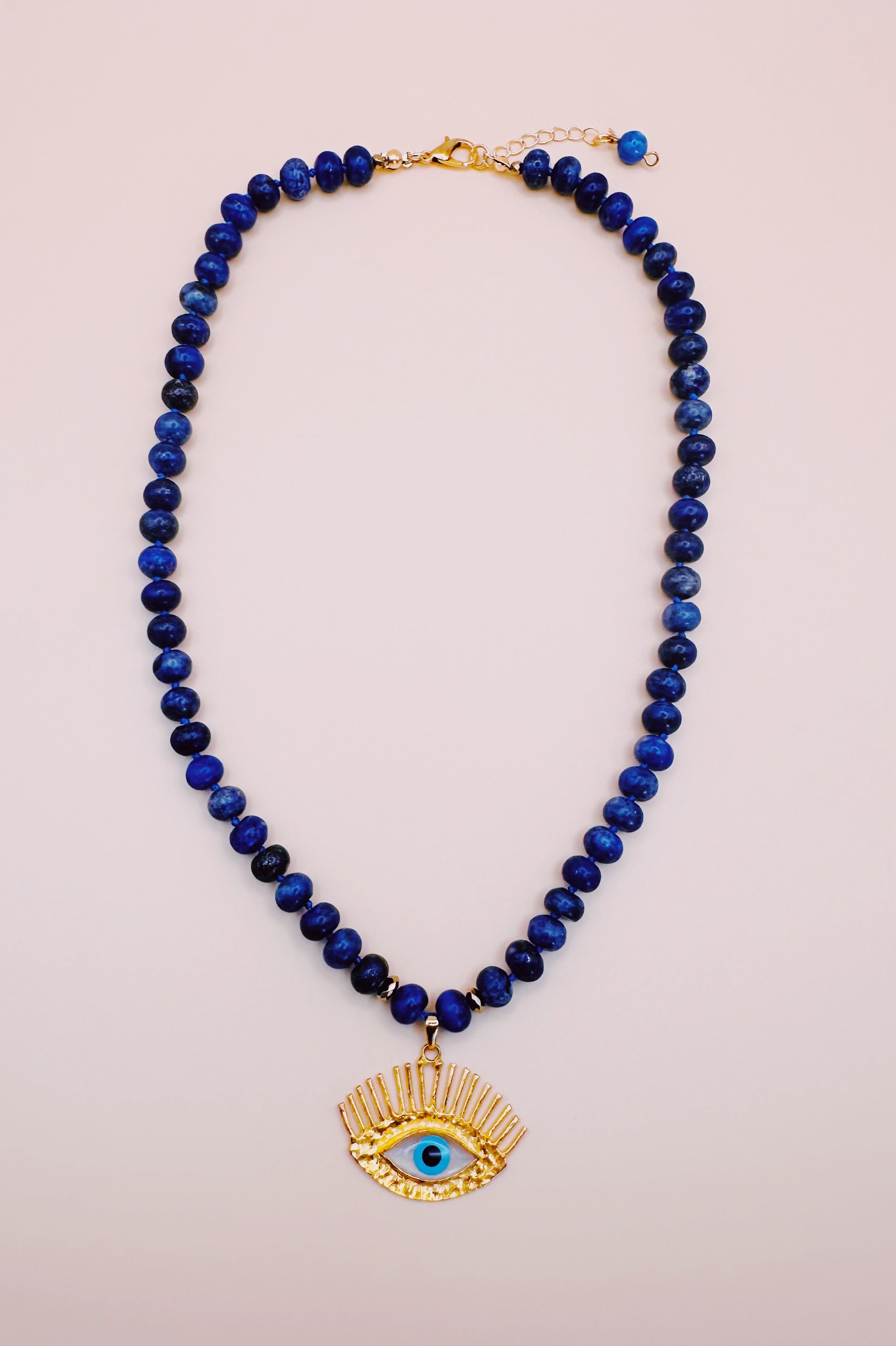 Arcturian Evil Eye Divine Feminine Wrathful Frequencies Lapis Lazuli Necklace