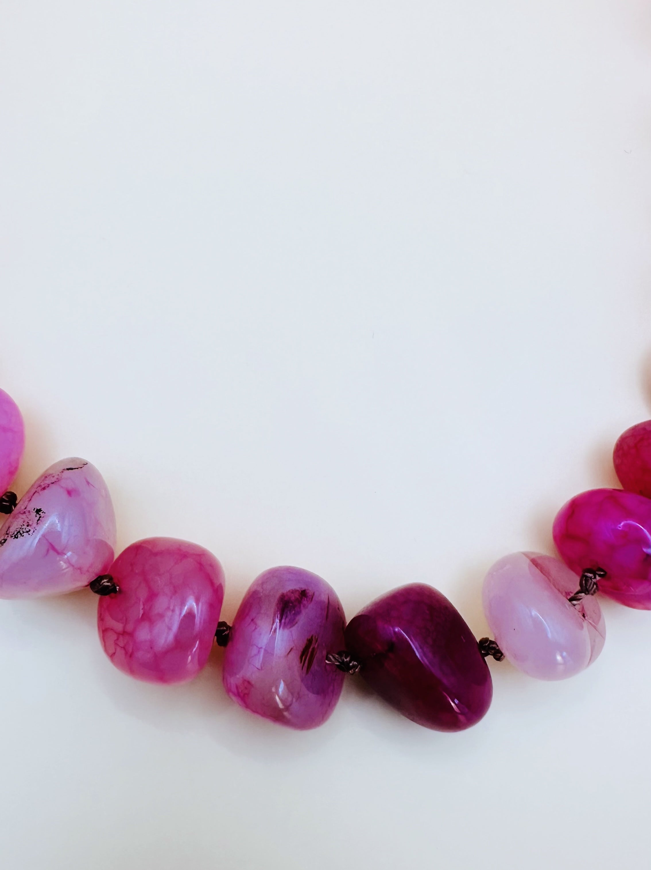 Arcturian Guard Strength and Courage Pink Agate Necklace