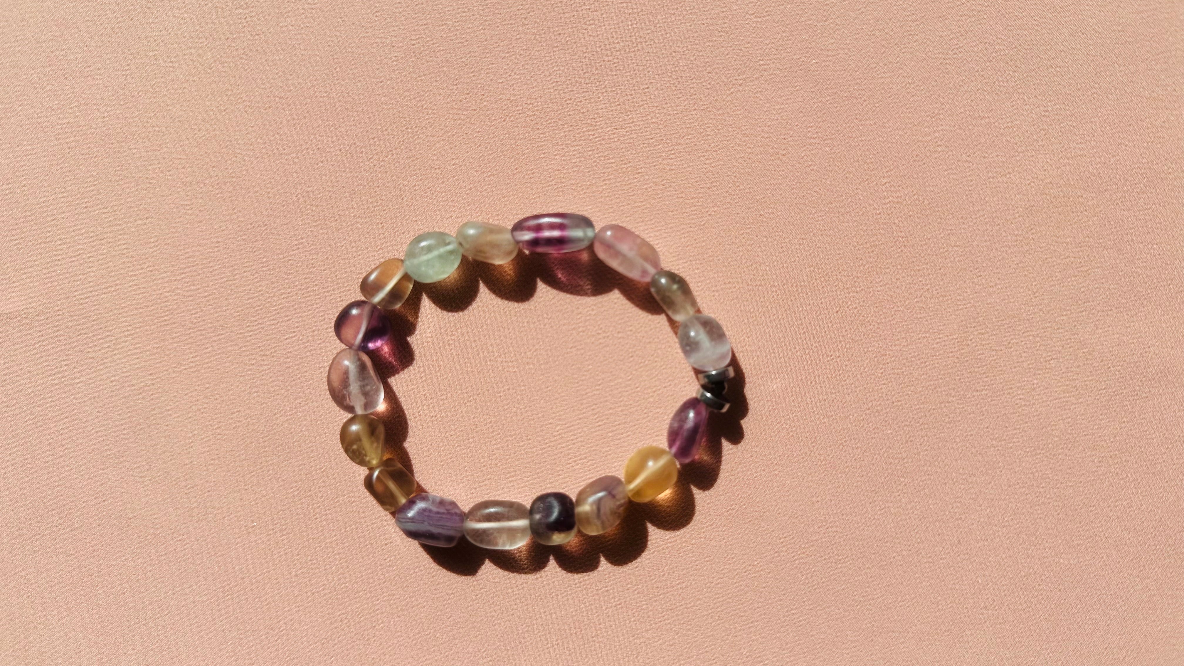 014 Akik Rainbow Stone bracelet