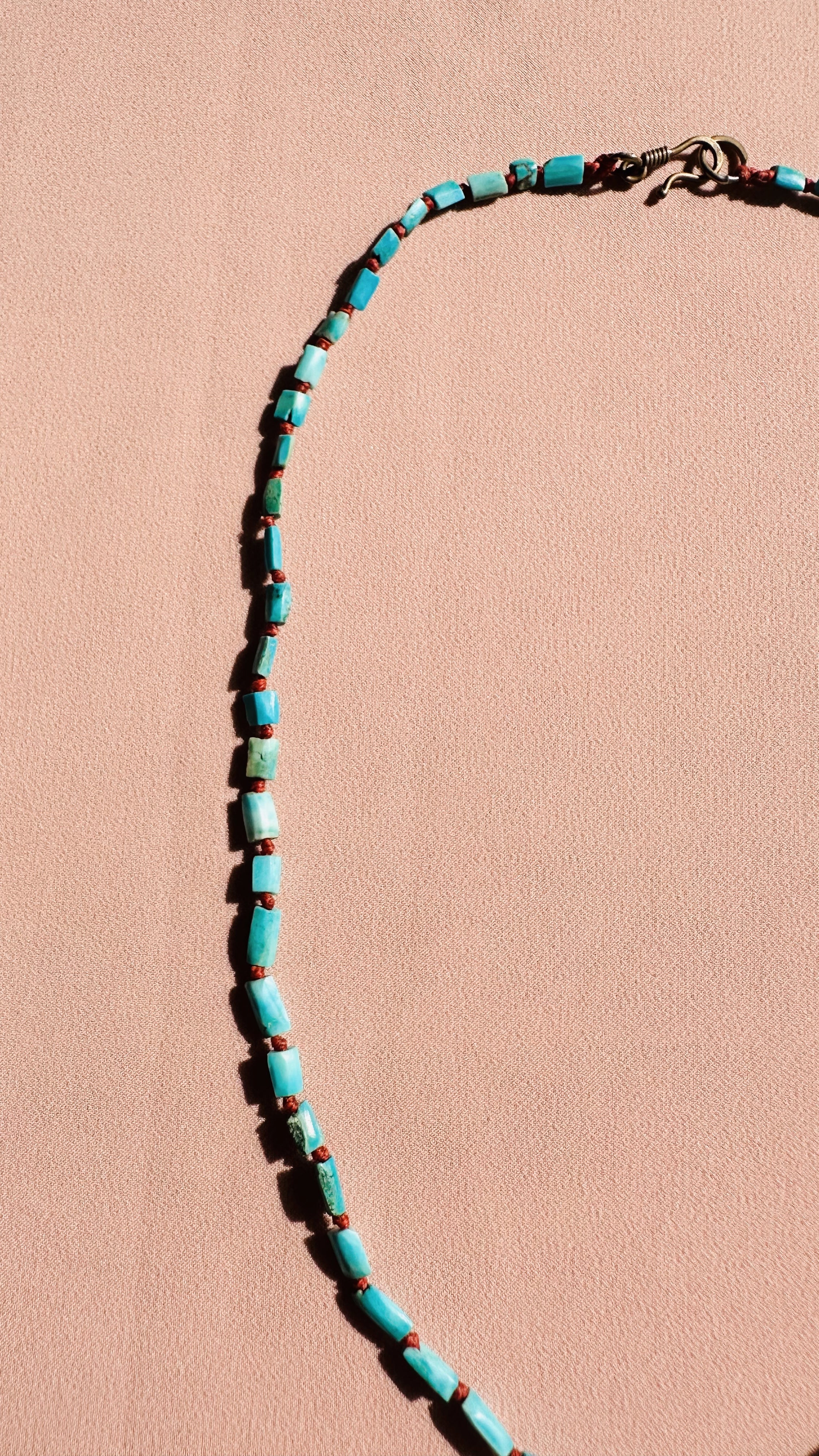 Arcturian Ankh Symbol of Life Frequency Necklace Turquoise